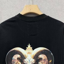 絶賛・半袖Tシャツ 定価2万◆Emmauela・イタリア・ミラノ発◆コットン100％ 通気 快適 おひつじ座 オシャレ トップス カッコイイ 普段着2XL_画像4