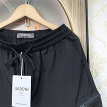 定番EU製＆定価3万◆UABONI*Paris*ショートパンツ*ユアボニ*パリ発◆上質 薄手 通気 速乾 爽やか 短パン シンプル カジュアル 夏服 L/48_画像5