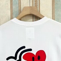 人気 定価2万 FRANKLIN MUSK・アメリカ・ニューヨーク発 半袖Tシャツ 快適 薄手 通気 お洒落 ハート 可愛い スウェット ゆったり サイズ3_画像5