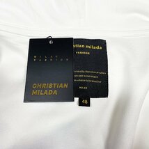 定価4万★christian milada・ミラノ発・パーカー★上品 綿100％ 快適 個性 スウェット トップス ユニセックス 普段着 定番 L/48サイズ_画像8