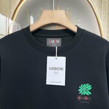 個性EU製＆定価4万◆UABONI*Paris*トレーナー*ユアボニ*パリ発◆上品 お洒落 シンプル フラワー スウェット プルオーバー 春 日常 L/48_画像4