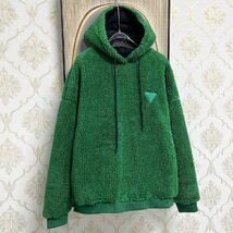 人気EU製＆定価5万◆UABONI*Paris*パーカー*ユアボニ*パリ発◆上質ミンク/カシミヤ混 柔らかい ふわふわ 快適 プルオーバー 個性 2XL/52_画像4