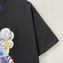 個性・半袖Tシャツ 定価2万◆Emmauela・イタリア・ミラノ発◆米国綿 吸湿 薄手 モノグラム おしゃれ ベアブリック/Bearbrick XL/50サイズ_画像6