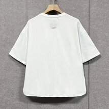 上級ヨーロッパ製※定価2万◆ブルガリア発※RISELIN 半袖Tシャツ 綿100％ 爽やか 薄手 快適 無地 モノトーン トップス スウェット 夏 2XL_画像2