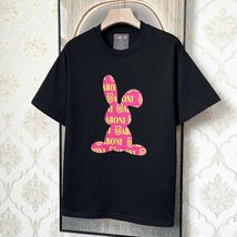 新作EU製＆定価2万◆UABONI*Paris*半袖Tシャツ*ユアボニ*パリ発◆綿100% 通気 薄手 ウサギ柄 可愛い スウェット お出かけ 夏服 M/46サイズ_画像10