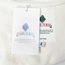 個性 定価2万 FRANKLIN MUSK・アメリカ・ニューヨーク発 半袖Tシャツ コットン100％ 快適 可愛い 通気 スウェット ユニセックス サイズ1_画像8