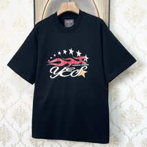 高級EU製＆定価2万◆UABONI*Paris*半袖Tシャツ*ユアボニ*パリ発◆上質 快適 通気 ゆったり 人気 個性 レトロ カットソー アメカジ 普段着 M_画像8