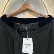 最高峰EU製＆定価5万◆UABONI*Paris*スラックス*ユアボニ*パリ発◆高品質カシミヤ 柔らかい 厚手 通気 ズボン ロングパンツ ボトムス 通勤M_画像3