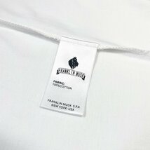 上品 定価2万 FRANKLIN MUSK・アメリカ・ニューヨーク発 半袖Tシャツ 高級 通気 吸汗 爽やか 英字 スウェット レジャー 日常着 サイズ1_画像9