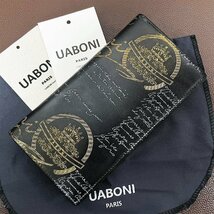 特注限定品 定価17万◆UABONI*ユアボニ*二つ折り長財布*EU製◆カリグラフィー ゴールデンパティーヌ 手染 本革 カーフスキン ベルルッティ_画像2