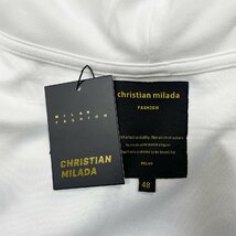 定価4万★christian milada・ミラノ発・パーカー★コットン100％ ゆったり 快適 通気 可愛い プルオーバー カジュアル 男女兼用 M/46サイズ_画像9