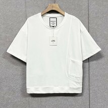 高級ヨーロッパ製※定価2万◆ブルガリア発※RISELIN 半袖Tシャツ 快適 薄手 無地 洗練 オシャレ カットソー プルオーバー ユニセックス 2XL_画像1