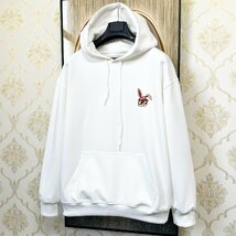 高級EU製＆定価4万◆UABONI*Paris*パーカー*ユアボニ*パリ発◆コットン 個性 ゆったり 柔らかい トップス 体型カバー 秋冬 L/48サイズ_画像10