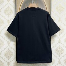 人気EU製＆定価2万◆UABONI*Paris*半袖Tシャツ*ユアボニ*パリ発◆高品質綿100% 快適 吸汗 個性 カットソー スウェット カップル 男女兼用 M_画像2