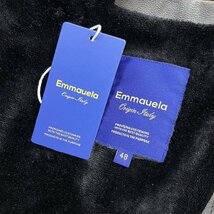 個性・レザージャケット 定価12万◆Emmauela・イタリア・ミラノ発◆高品質牛革 防寒 裏起毛 ソフト ライダース バイク 秋冬 L/48サイズ_画像9