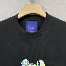 個性・半袖Tシャツ 定価2万◆Emmauela・イタリア・ミラノ発◆コットン100% 薄手 通気 クマ おしゃれ カラフル 定番 M/46サイズ_画像4