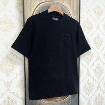 最上級EU製＆定価3万◆UABONI*ユアボニ*半袖Tシャツ*フランス*パリ発◆高品質カシミヤ ソフト 無地 サマーニット プルオーバー トップス 48_画像10