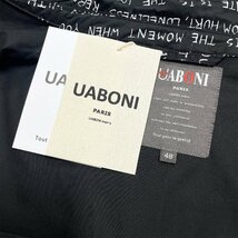 ★★個性EU製＆定価6万◆UABONI*Paris*長袖シャツ*ユアボニ*パリ発◆上品 薄手 快適 総柄 英字柄 アメカジ トップス ジャケット 2XL/52_画像8