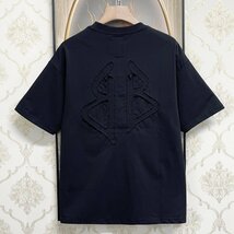 個性EU製＆定価2万◆UABONI*Paris*半袖Tシャツ*ユアボニ*パリ発◆コットン100％ 薄手 伸縮性 ストリート カットソー シンプル メンズ 夏2XL_画像2