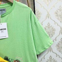 一枚限定EU製＆定価2万◆UABONI*Paris*半袖Tシャツ*ユアボニ*パリ発◆コットン 薄手 落書き 英字 ボディバッグ付き レジャー 街着 XL/50_画像7