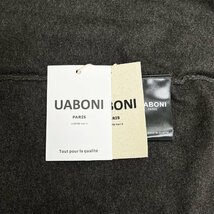 逸品EU製＆定価3万◆UABONI*Paris*半袖Tシャツ*ユアボニ*パリ発◆上級ウール 伸縮性 通気 切替 シンプル サマーニット 紳士 夏 M/46サイズ_画像8