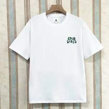 上品 定価2万 FRANKLIN MUSK・アメリカ・ニューヨーク発 半袖Tシャツ 高級 通気 吸汗 爽やか 英字 スウェット レジャー 日常着 サイズ3_画像2