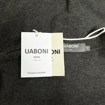 逸品EU製＆定価3万◆UABONI*Paris*半袖Tシャツ*ユアボニ*パリ発◆上級ウール 伸縮性 通気 切替 シンプル サマーニット 紳士 夏 M/46サイズ_画像7