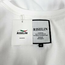 高級ヨーロッパ製※定価2万◆ブルガリア発※RISELIN 半袖Tシャツ 快適 薄手 無地 洗練 オシャレ カットソー プルオーバー ユニセックス XL_画像10