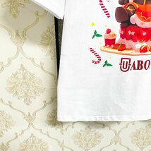 定番EU製＆定価2万◆UABONI*Paris*半袖Tシャツ*ユアボニ*パリ発◆上質 快適 通気 サンタクロース 遊び心 カットソー スウェット 夏 2XL/52_画像5