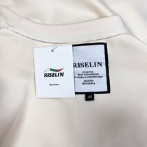 新作ヨーロッパ製※定価2万◆ブルガリア発※RISELIN 半袖Tシャツ ブラウス 上品 通気 ソフト フリル 可愛い キレイめ 日常 レディース M_画像10