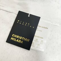 定価2万★christian milada・ミラノ発・半袖Tシャツ★コットン100％ 個性 薄手 快適 ラインストーン カットソー スウェット 街着 夏 L_画像8