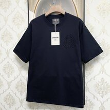 個性EU製＆定価2万◆UABONI*Paris*半袖Tシャツ*ユアボニ*パリ発◆コットン100％ 薄手 伸縮性 ストリート カットソー シンプル メンズ 夏2XL_画像8