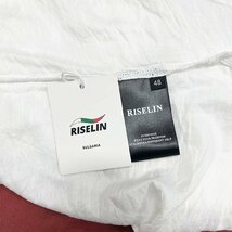 個性ヨーロッパ製※定価8万◆ブルガリア発※RISELIN 上下セット リネン/麻混 薄手 速乾 半袖Tシャツ ベスト イージーパンツ 3点セット L/48_画像9