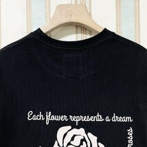 定番 定価2万 FRANKLIN MUSK・アメリカ・ニューヨーク発 半袖Tシャツ コットン100％ お洒落 個性 バラ カットソー 日常 ユニセックス 4_画像4