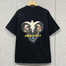 絶賛・半袖Tシャツ 定価2万◆Emmauela・イタリア・ミラノ発◆コットン100％ 通気 快適 おひつじ座 オシャレ トップス カッコイイ 普段着2XL_画像1