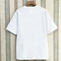 定番 定価2万 FRANKLIN MUSK・アメリカ・ニューヨーク発 半袖Tシャツ 薄手 快適 通気 英字柄 カットソー スウェット レジャー 夏 サイズ4_画像2