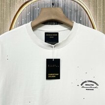 定価2万★christian milada・ミラノ発・半袖Tシャツ★個性 快適 薄手 ゆったり プルオーバー スウェット トップス アメカジ 定番 夏 XL/50_画像3