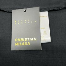 定価2万★christian milada・ミラノ発・ 半袖Tシャツ★コットン100％ 薄手 吸汗 通気 快適 スウェット 可愛い シンプル 日常 夏服 L/48_画像8