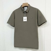 人気ヨーロッパ製※定価2万◆ブルガリア発※RISELIN ポロシャツ 通気 速乾 オシャレ チェック柄 POLO 半袖 ゴルフ ビジネス メンズ L/48_画像10