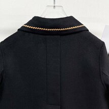 最上級ヨーロッパ製※定価7万◆ブルガリア発※RISELIN コート 豪華カシミヤ100％ 高級 防寒 ブレザー 快適 キレイめ レディース M/46サイズ_画像5