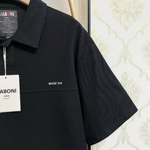 最高級EU製＆定価7万◆UABONI*Paris*上下セット*ユアボニ*パリ発◆薄手 通気 快適 定番 半袖 ポロシャツ ショートパンツ スポーツ 春夏 2XL_画像6