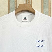 逸品 定価2万 FRANKLIN MUSK・アメリカ・ニューヨーク発 半袖Tシャツ 上質 薄手 吸湿 ウサギ カットソー スタイリッシュ 日常 サイズ1_画像3
