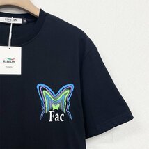 個性ヨーロッパ製※定価2万◆ブルガリア発※RISELIN 半袖Tシャツ 上質 綿100％ 通気 ソフト オシャレ 蝶柄 カットソー ストリート 街着 2XL_画像5