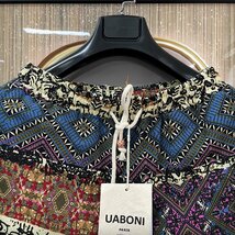 超人気EU製＆定価5万◆UABONI*ショートパンツ*Paris*ユアボニ*パリ発◆高級リネン/麻 速乾 短パン 半ズボン ネイティブ柄 カジュアル 2XL_画像3