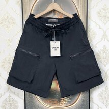 定番EU製＆定価3万◆UABONI*Paris*ショートパンツ*ユアボニ*パリ発◆上質 薄手 通気 涼しい 個性 ハーフパンツ メンズ 日常 スポーツ 2XL_画像1