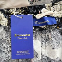 個性・ショートパンツ 定価4万◆Emmauela・イタリア・ミラノ発◆高級リネン/麻 上質 快適 鶴 花柄 ハーフパンツ サーフパンツ M/46_画像10