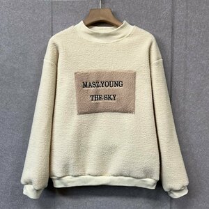  new work * sweatshirt regular price 5 ten thousand *Emmauela* Italy * milano departure * fine quality cashmere thick protection against cold soft sweat autumn winter man and woman use M/46 size 