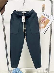 人気ヨーロッパ製※定価5万◆ブルガリア発※RISELIN スウェットパンツ ズボン ボトムス カシミヤ ソフト 保温 リラックス お洒落 秋冬 M/46