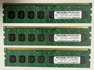 デスクトップパソコン用 メモリ SanMax製DDR3 4GB 3枚　12GB