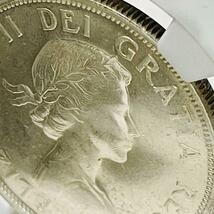 【カナダ 1958 ブリティッシュコロンビア 1ドル 銀貨】NGC MS62 州100周年記念 トーテムポール ヤングヤング エリザベス British Columbia_画像7